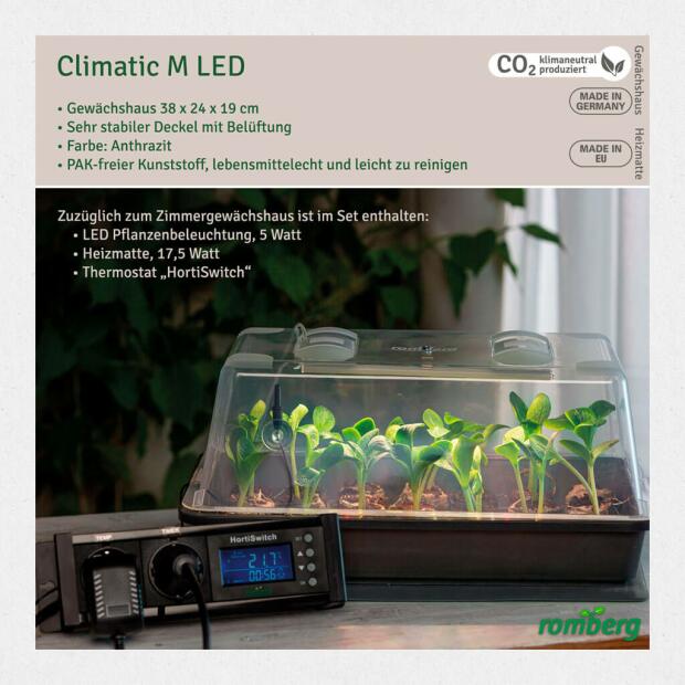 Gewächshaus Climatic M LED