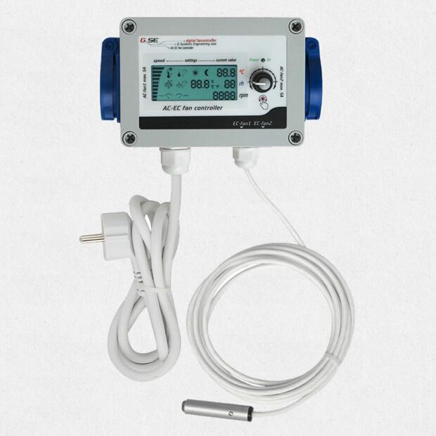 AC EC LCD Controller 2Fan 2x5A