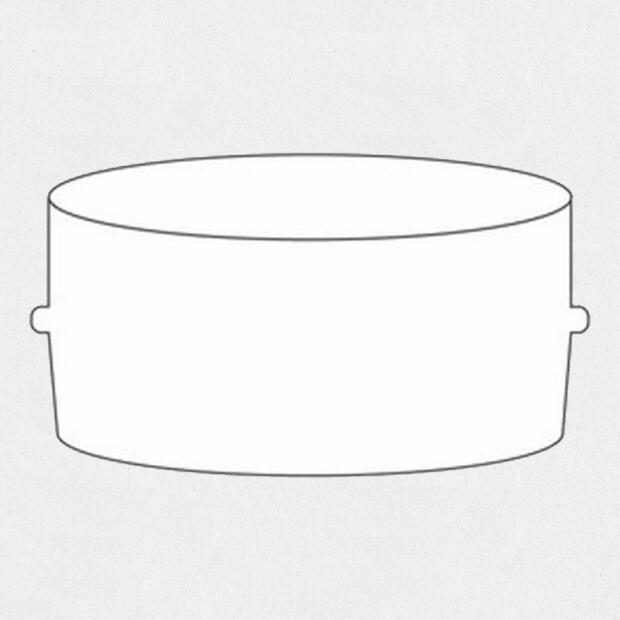 Rundrohr Innenverbinder / Verbindungsstück 160mm