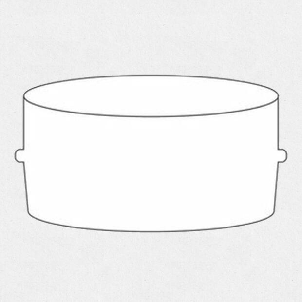 Rundrohr Innenverbinder / Verbindungsstück 315mm