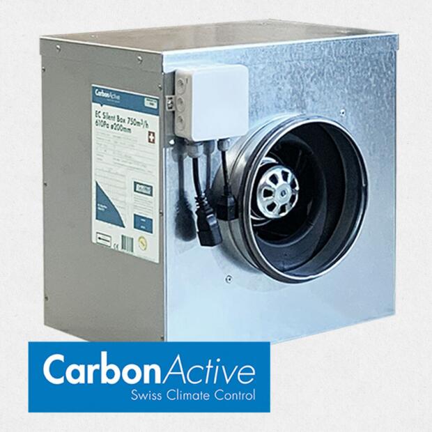 CarbonActive EC Silent Box 500m³/h 160mm