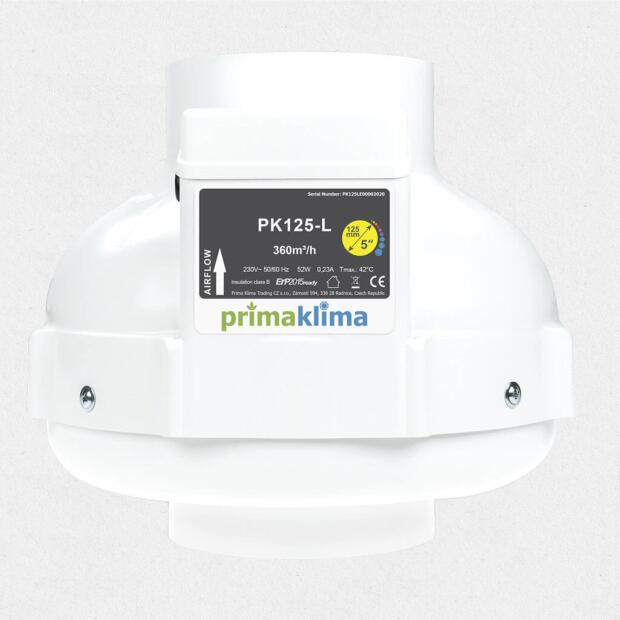 PrimaKlima Rohrventilator 125L 360m³/h