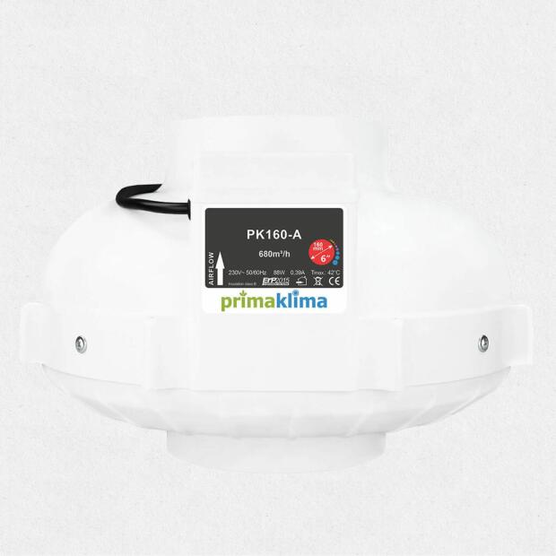 PrimaKlima Rohrventilator 160A 680m³/h