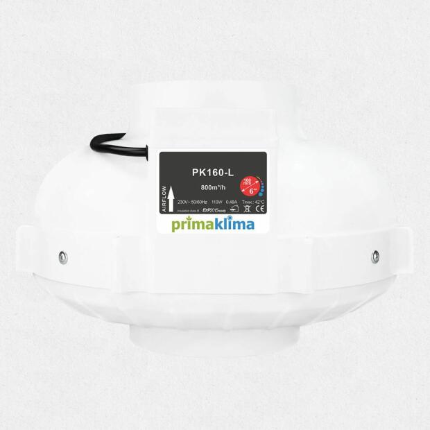 PrimaKlima Rohrventilator 160L 800m³/h