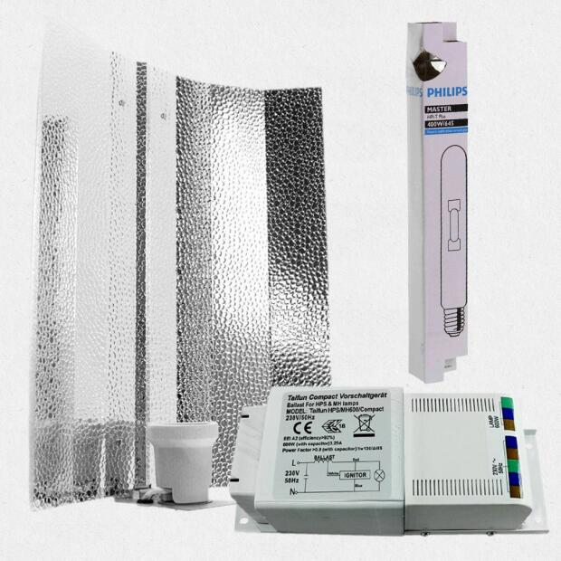 Beleuchtungsset 250W MH Philips HPI-T – Miro 9 Reflektor