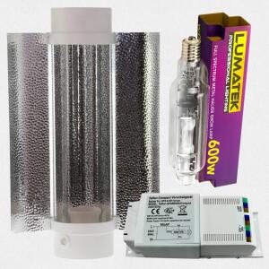 Beleuchtungsset 600W MH Lumatek - Cooltube Reflektor