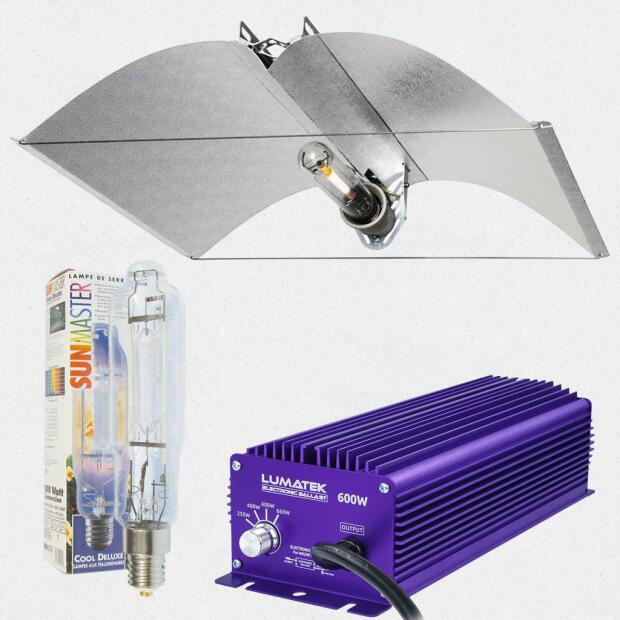 Beleuchtungsset 600W MH Sunmaster - Lumatek EVSG - Azerwing Large