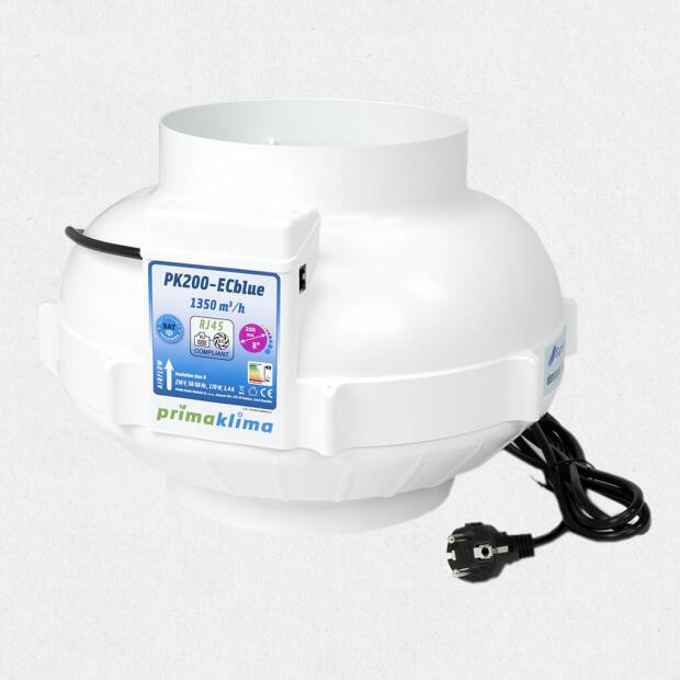 Rohrventilator Prima Klima EC Blue 1350m³/h ø200mm
