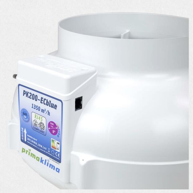Rohrventilator Prima Klima EC Blue 1350m³/h ø200mm
