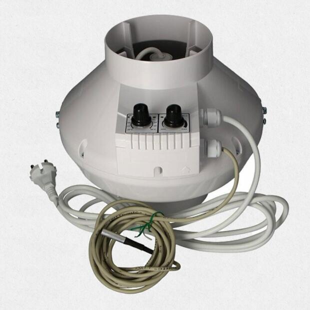 Temp/Speed Controlled Radialventilator 150/160mm 460m³/h