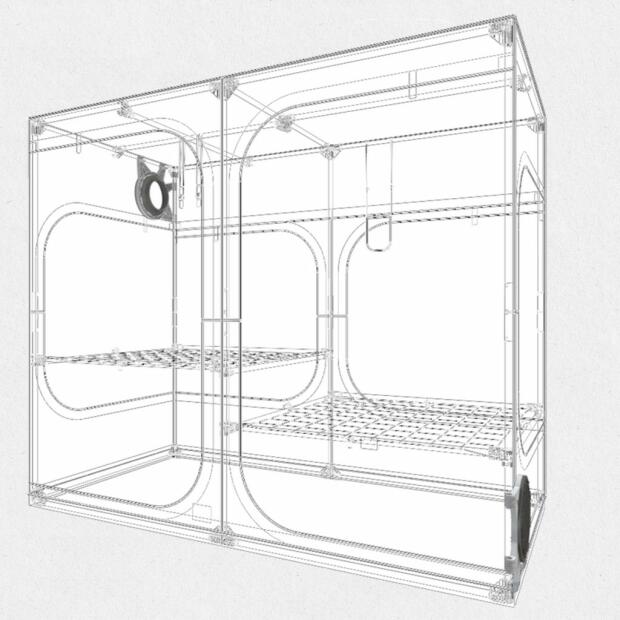 Secret Jardin Dark Room 240W R4.0 237x120x200 cm