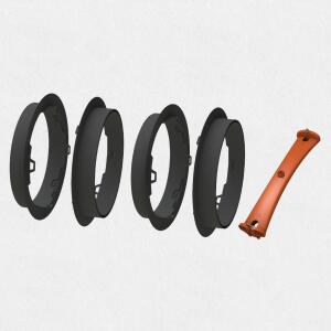 Secret Jardin 2x Mobile Ducting Flange Ø 315mm...