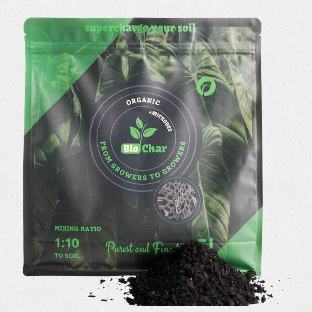 CO2 Products Biochar + microbes Biokohle