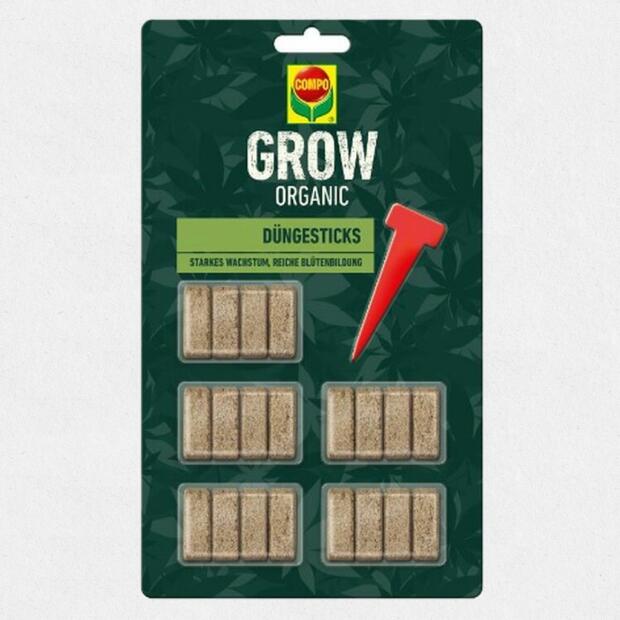 COMPO GROW ORGANIC Düngesticks 20 Stück