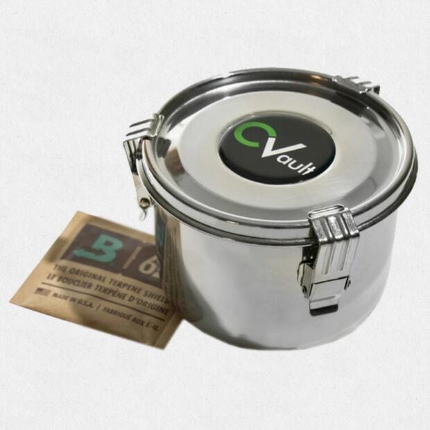 CVault, luftdichter Aufbewahrungsbehälter aus Edelstahl