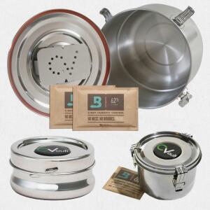 CVault, luftdichter Aufbewahrungsbehälter aus Edelstahl