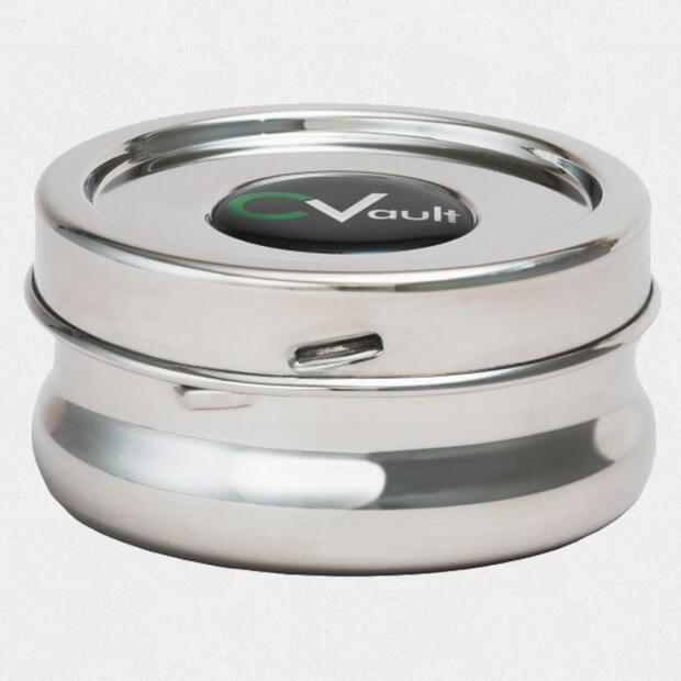 CVault, luftdichter Aufbewahrungsbehälter aus Edelstahl Twist X-Small
