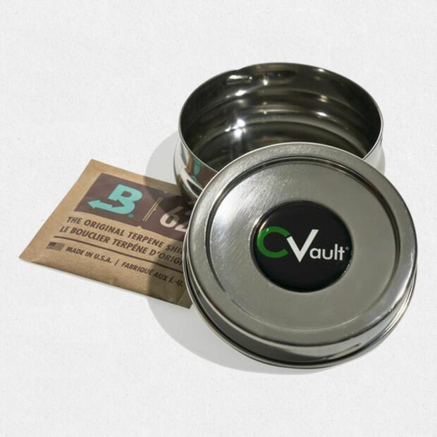 CVault, luftdichter Aufbewahrungsbehälter aus Edelstahl Twist X-Small