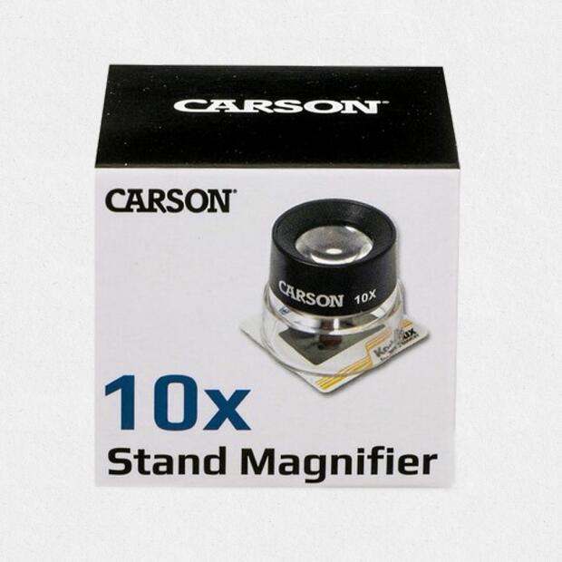 Carson LumiLoupe 10x Standlupe mit 25mm Doppellinse LL-10