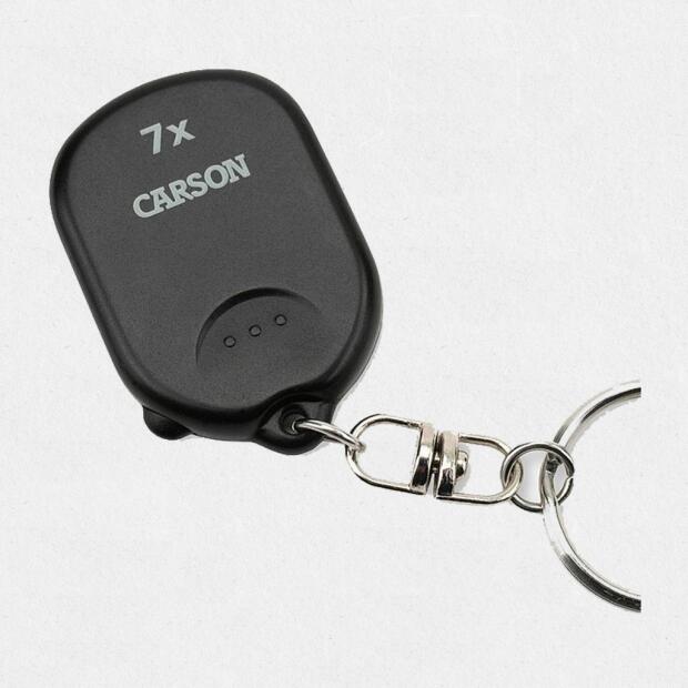 Carson Pop-up Schlüsselanhänger Lupe GN-70