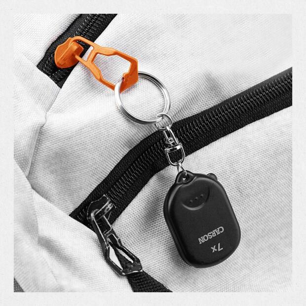 Carson Pop-up Schlüsselanhänger Lupe GN-70