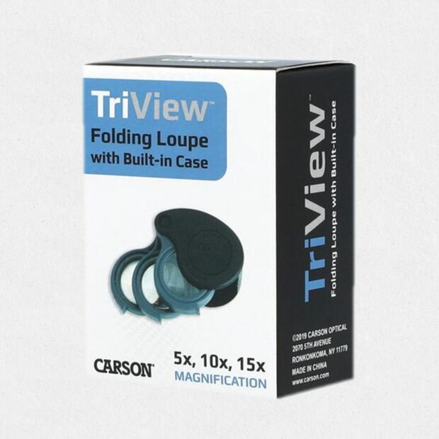 Carson TriView 5x/10x/15x Klapplupe TV-15