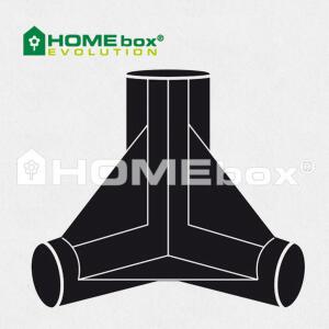 Homebox Spare Parts 3 Wege Verbinder 16mm